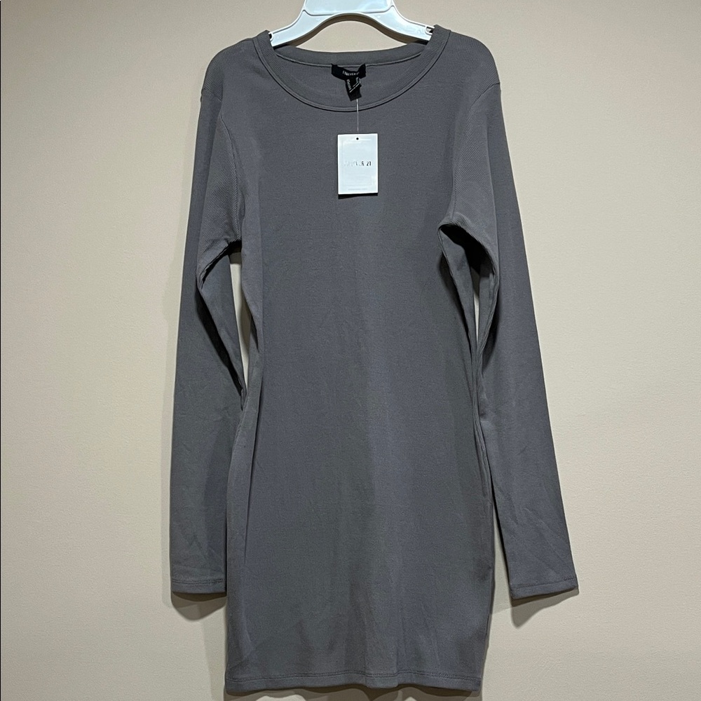 Forever 21 Ribbed Gray mini dress